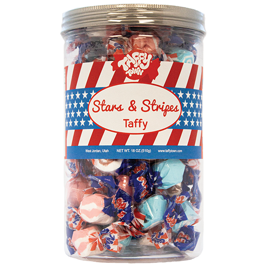 Stars &amp; Stripes Taffy Mix | 4th of July Salt Water Taffy Candy | Taffy Town