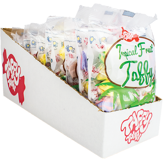 Tropical Taffy Mix 4.5 oz Hanging Bags Taffy Town