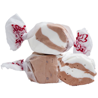 Taffy Town Coconut taffy candy with swirls of white and light brown—whipped salt water taffy with a smooth, tropical coconut flavor.