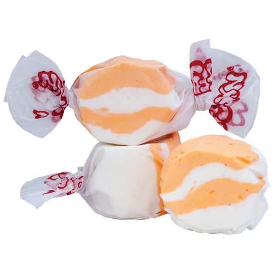 Peaches n’ Cream Taffy | Peach and cream salt water taffy candy flavor | Taffy Town