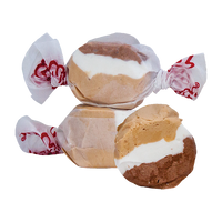 Taffy Town’s S’mores taffy candy with layers of chocolate, marshmallow, and graham—whipped salt water taffy that tastes like a classic campfire treat.