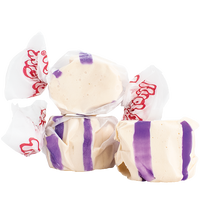 Honey Lavender taffy candy – soft, chewy salt water taffy with a floral honey and lavender flavor blend. - Taffy Town