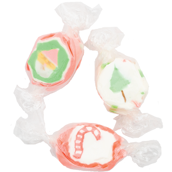 Taffy Town Salt Water Taffy with Christmas Holiday Designs