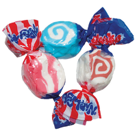 Stars & Stripes Taffy Flavors | 4th of July Salt Water Taffy Candy Assortment | Taffy Town