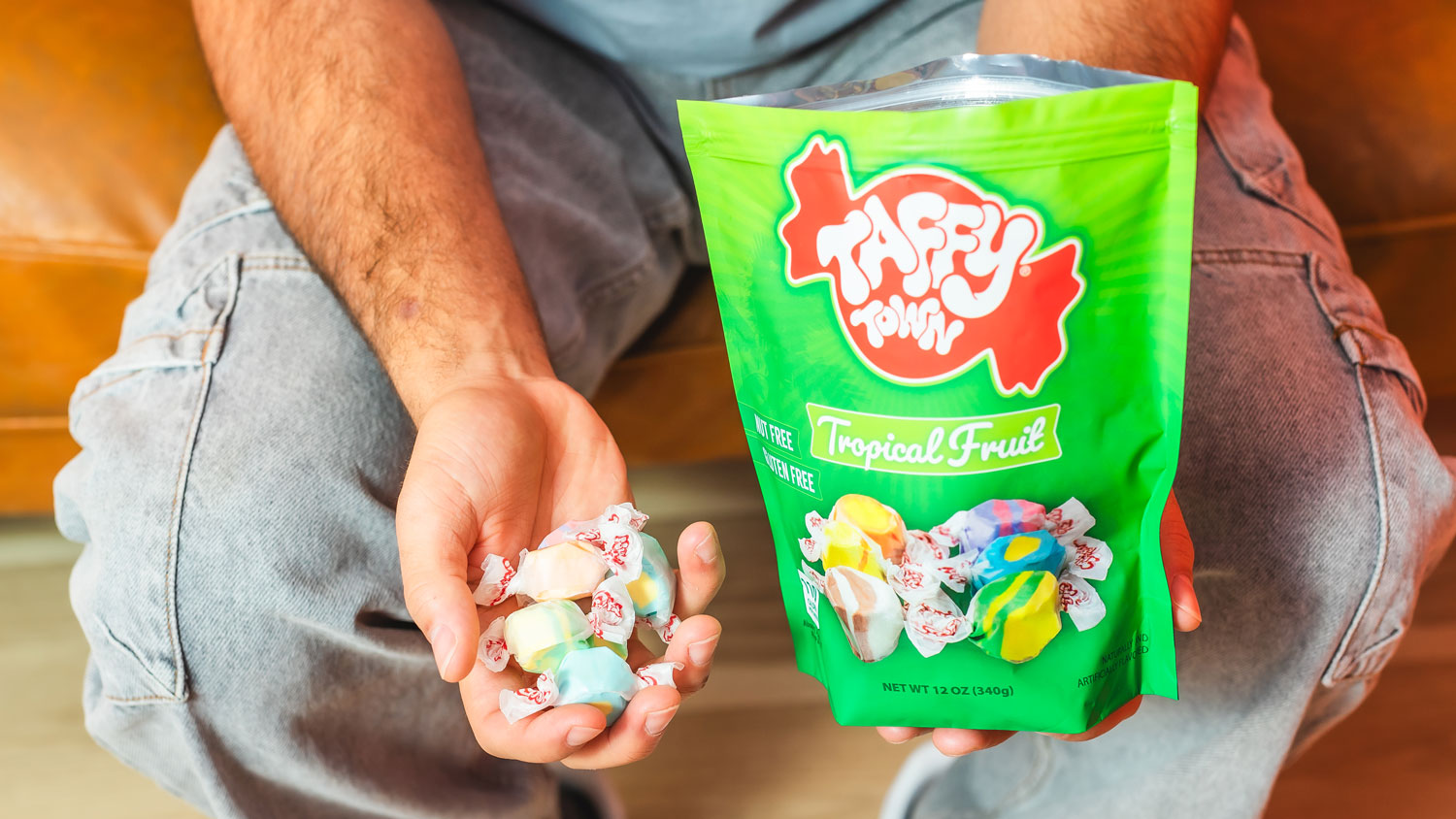Celebrate National Candy Month with Taffy Town gourmet salt water taffy candy