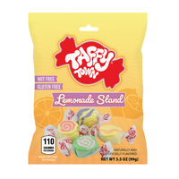 Lemonade Stand taffy assortment with lemonade-inspired flavors - Cherry Limeade, Peach Lemonade, Raspberry Lemonade, and Strawberry Lemonade taffy