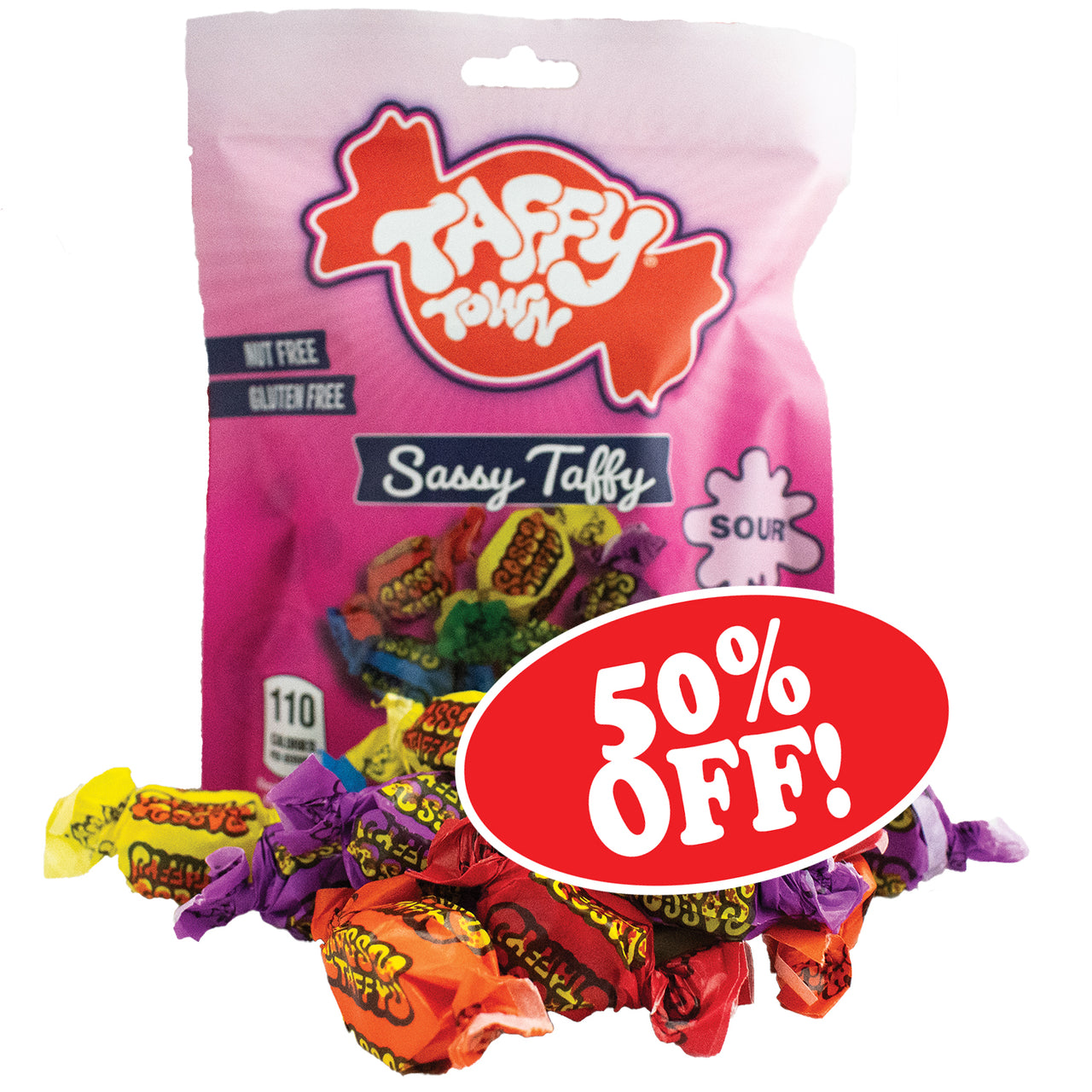 3.5 oz. Sassy Sour Fruits Taffy