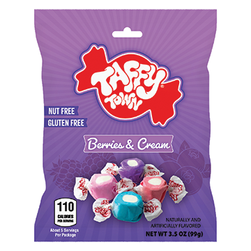 3.5 oz Berries & Creme Taffy Mix