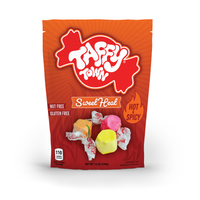 Taffy Town Sweet Heat Taffy 12oz – Nut-free, gluten-free salt water taffy with assorted spicy flavors.