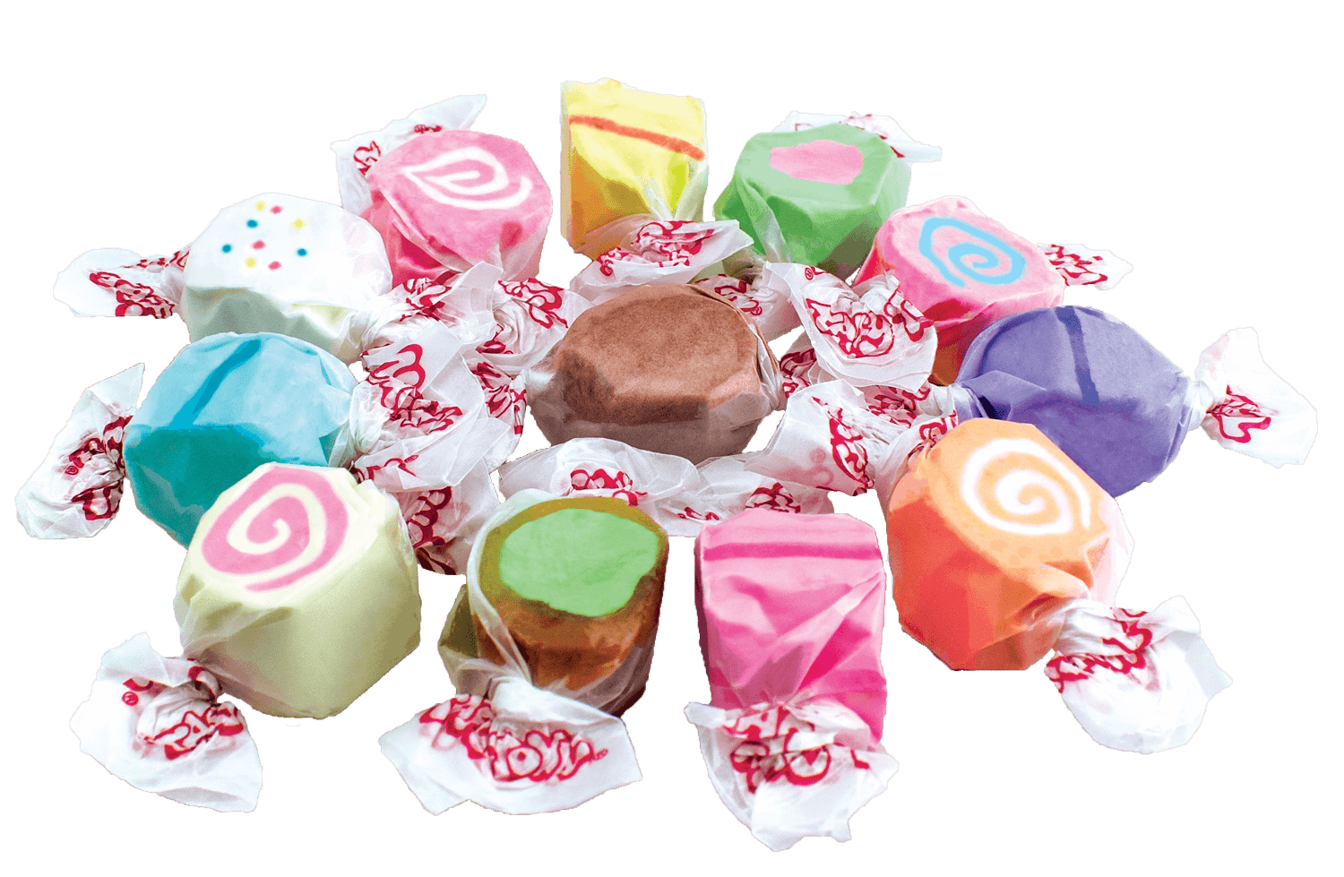 assorted Taffy Town salt water taffy candy flavors