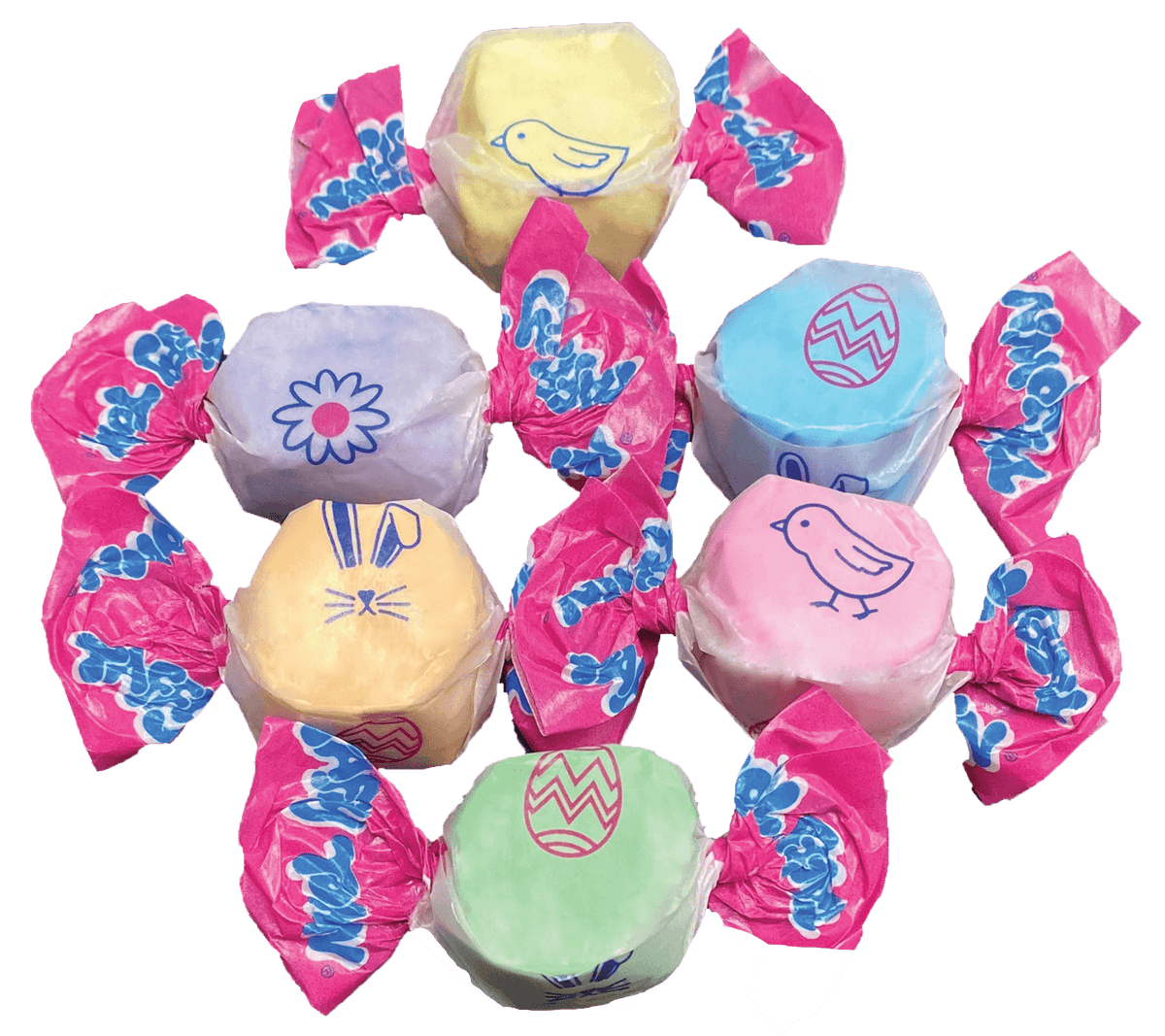 Taffy Town Easter Salt Water Taffy Candy with Easter Themed Wrappers