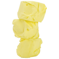 Taffy Town Butter Taffy Unwrapped - Soft, creamy butter-flavored gourmet salt water taffy candy, featuring a smooth yellow texture stacked in a neat arrangement.