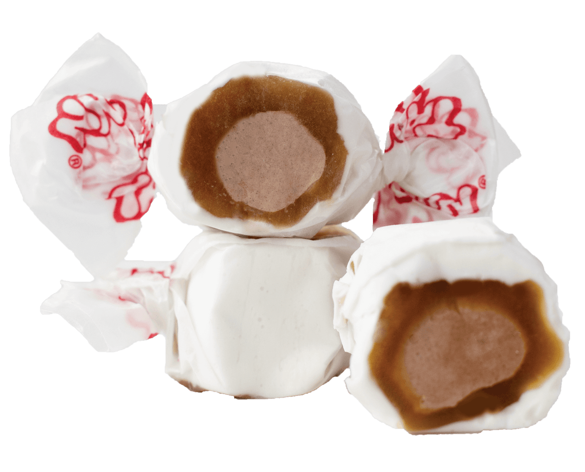Taffy Town German Chocolate Cake Taffy – Rich, chewy salt water taffy with chocolate, caramel, and coconut flavor.
