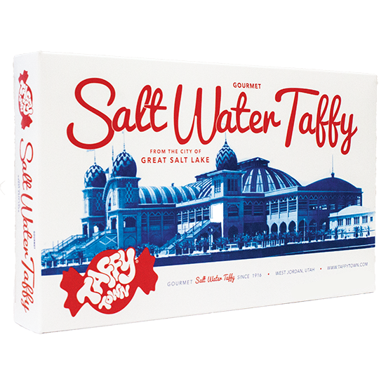 Taffy Town Assorted Taffy Gift Box featuring Utah’s historic Saltair Pavilion by Great Salt Lake