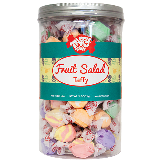 Fruit Salad Taffy Gift Canister (18 oz.)