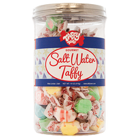 Assorted Gourmet Salt Water Taffy Candy Gift Canister (18 oz.) | Taffy Town