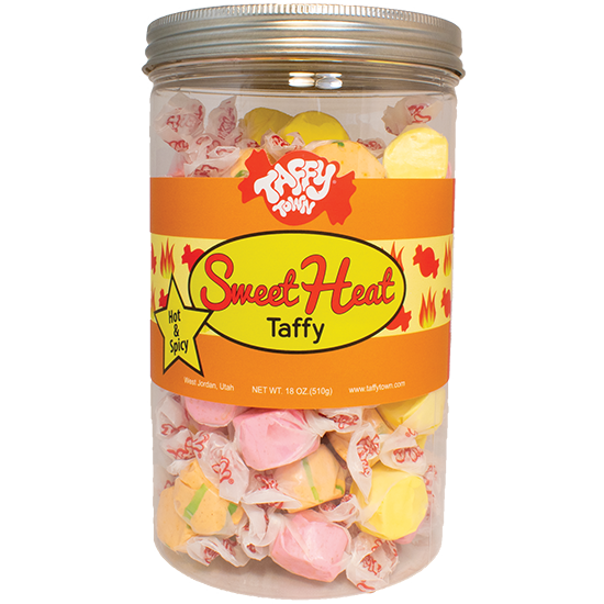 Sweet Heat Taffy Mix | Assorted sweet & spicy salt water taffy flavors | Taffy Town