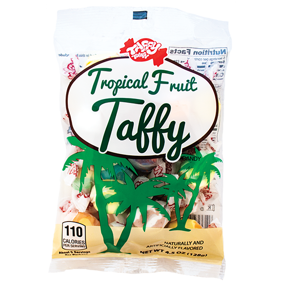 Tropical Taffy Mix 4.5 oz Hanging Bags Taffy Town