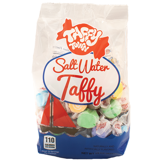 salt water taffy 15 oz bag | most popular taffy flavors mix | Taffy Town