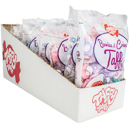 Berries & Creme Taffy Mix 4.5 oz Hanging Bags Taffy Town