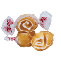 Caramel Swirl Taffy - Taffy Town caramel swirl salt water taffy candy with rich golden caramel and creamy whipped swirl center