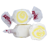 Pina Colada Taffy - Pina Colada taffy by Taffy Town, a creamy swirl of pineapple and coconut flavors - soft pina colada salt water taffy and pina colada taffy candy wrapped in wax paper.