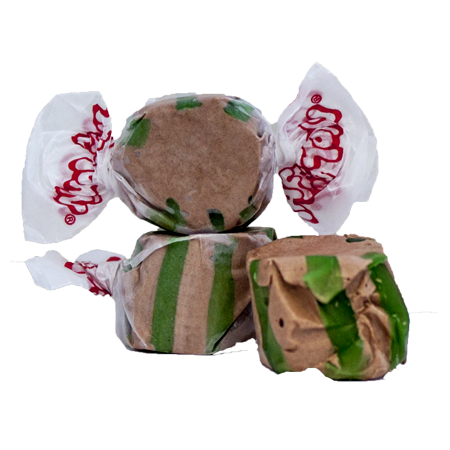 Chocolate Mint Taffy | Chocolate mint salt water taffy candy flavor | Taffy Town