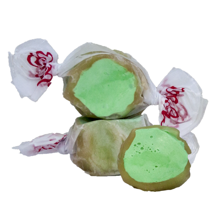 Carmel apple taffy - Taffy Town caramel apple salt water taffy candy with soft green apple center and gourmet caramel coating