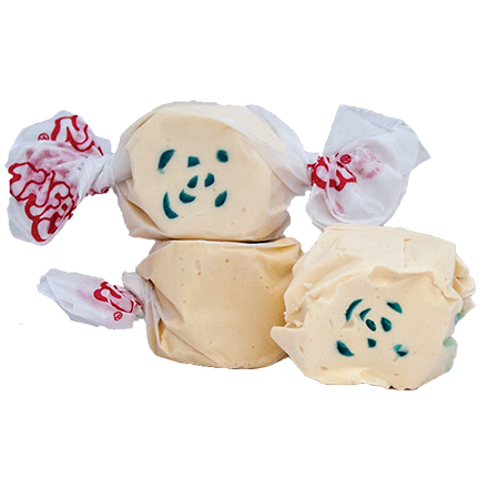 Taffy Town blueberry muffin salt water taffy candy with creamy whipped base and soft blueberry specks