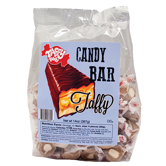 Taffy Town Candy Bar Salt Water Taffy Candy 14 oz Bag