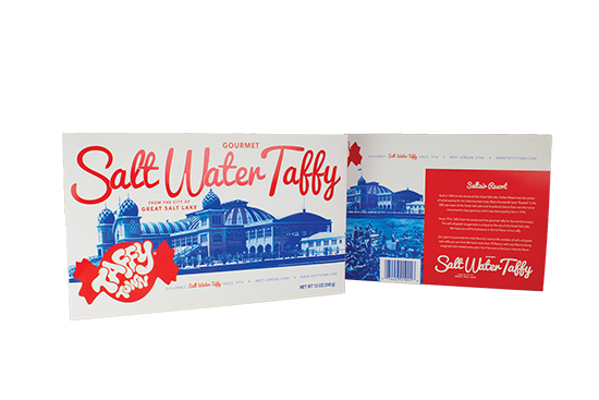 Taffy Town gourmet Utah souvenir candy gift box - Assorted salt water taffy sampler