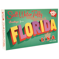 Taffy Town Florida Taffy Gift Box with 12 oz. of whipped Salt Water Taffy in bright souvenir packaging