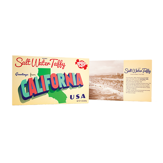 California Salt Water Taffy Gift Box (14 oz.) | Taffy Town