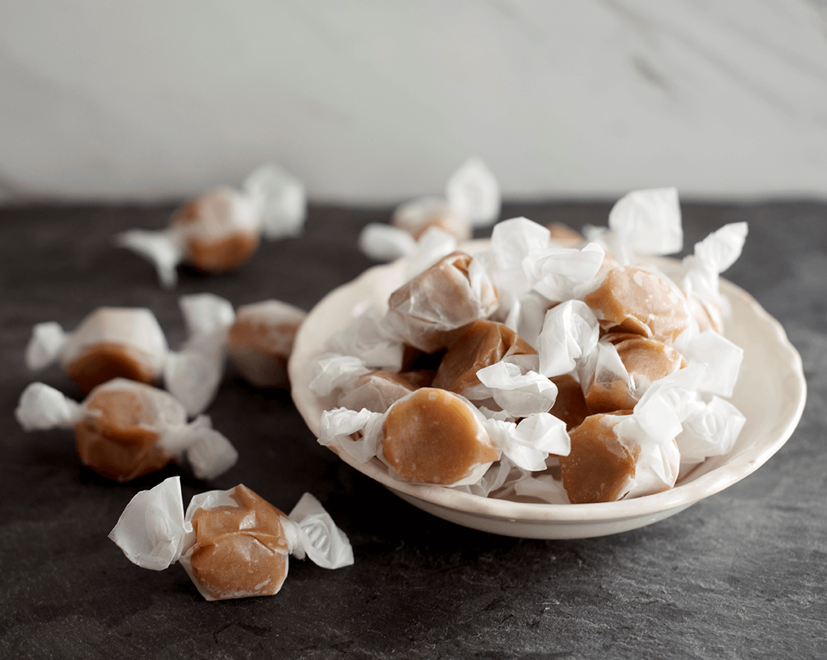 Gourmet Caramels | Caramel salt water taffy candy | Taffy Town