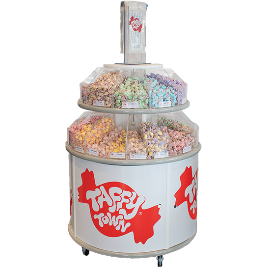 bulk taffy wholesale cabinet fixture for candy stores | Taffy Town